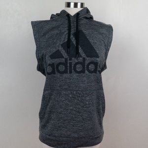 Adidas Gray M Sweatshirt Hoodie